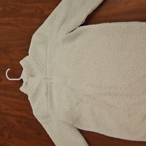 Prince And Fox Cream Kids Fleece Jacket, Sherpa Meets Aspen.